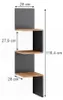 Eckregal Vicco Paolo Anthrazit 28 x 116.4 cm, Model 52099 Produktbild-Vorschau 1