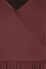 RED by EMP Damen dunkelrotes Basic Kleid mit V-Ausschnitt L Produktbild-Vorschau 3