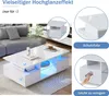 Merax Hochglänzender Couchtisch mit 2 Schubladen und Produktbild-Vorschau 8