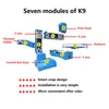 Diagram showing the seven modules of a 3D printer. Produktbild-Vorschau