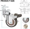 Sada 4 otočných koleček 50 mm, 100 kg nábytková kolečka, Náhled obrázku produktu 2