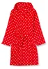 Playshoes - Accappatoio in pile per bambini - Rosso a pois, Anteprima dell’immagine prodotto 1