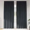 vidaXL Verdunkelungsvorhänge 2 stk. Dunkelgrau 140 x 225 cm Produktbild-Vorschau 2