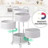Vozík Floordirekt Henry metal white - kuchyňský vozík s 5 Náhled obrázku produktu 5
