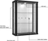 K-Möbel Hängevitrine in Schwarz (80x60x25 cm) mit 2 Produktbild-Vorschau 9