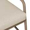 A close-up view of a beige upholstered cushion on a chair frame. Podgląd zdjęcia produktu