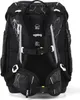 The back view of a black backpack with a lightning bolt pattern. Náhled obrázku produktu