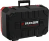A black and red tool case with the Parkside Performance logo on the front. Produktbild-Vorschau