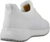A white Skechers sneaker shown from the back. Anteprima dell’immagine prodotto