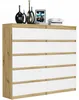 Komoda 140 cm 10 zásuvek skříňka FRAMIRE R-140-S10 artisan Náhled obrázku produktu 4