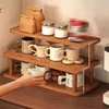 Trzypoziomowa drewniana półka na biurko, organizer do Podgląd zdjęcia produktu 4