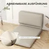 HOMCOM Bodensofa 3-in-1 Klappbar Schlafsofa mit Samtoptik Produktbild-Vorschau 6