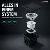 Inbouwstopcontact, IP44, met klapdeksel, serie AP-1, zwart Productafbeelding-voorbeeld 12