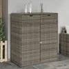 vidaXL Szafka ogrodowa szara 105x55x113 cm z polirattanu Podgląd zdjęcia produktu 9