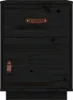 vidaXL Nachttische 2 Stk. Schwarz 40x34x55 cm Massivholz Produktbild-Vorschau 6