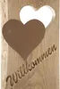 Dekosäule "Willkommen" aus Holz, 80 cm hoch, 2 Produktbild-Vorschau 5