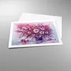 Poster - Poster ohne Rahmen - Pastos Blumen Rosa - 70x50 cm Produktbild-Vorschau 3