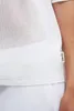 SENSES THE LABEL Damen Kurzarm-Pullover Weiß Mesh Loose Produktbild-Vorschau 6