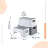Relaxdays Tritthocker Kinder, 2 Stufen, bis 75 kg, Produktbild-Vorschau 4