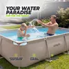 VirtuFit Rechteckpool 300×210×66 cm Beige mit Filterpumpe Produktbild-Vorschau 3