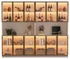 Glasvitrine 240x34x200 cm Weiß XXL Standvitrine mit 12 Produktbild-Vorschau 7