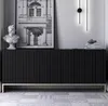 Komoda RTV Glamour Szafka RTV Glamour Czarny Mat 168 cm Podgląd zdjęcia produktu 3