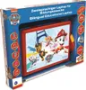The image shows the retail packaging of a bilingual educational laptop featuring characters from Paw Patrol. Produktbild-Vorschau