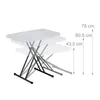 Tavolo da campeggio Relaxdays, pieghevole, LxPxA: 71x78x49 Anteprima dell’immagine prodotto 5