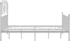A white metal bed frame shown from the side against a white background. Náhľad obrázku produktu