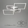 LED Deckenleuchte schwenkbar Dimmbar 48 W silber Produktbild-Vorschau 8