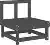 The Living Store Garten-Mittelsofas 2 Stk. Grau Massivholz Produktbild-Vorschau 4