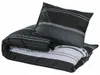 vidaXL Bettwäsche-Set Schwarz und Weiß 260x220 cm Baumwolle Produktbild-Vorschau 3