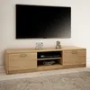 TV-Schrank 160cm breit Lowboard mit matter Oberfläche Produktbild-Vorschau 1