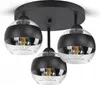 Lampa Wisząca Sufitowa Żyrandol Czarna Szklane Kule Black Podgląd zdjęcia produktu 1