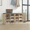 vidaXL Schuhregale 2 Stk. Sonoma-Eiche 52,5x30x50 cm Produktbild-Vorschau 3