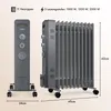 VonHaus Ölradiator 2500W, 11 Lamellen Elektroheizkörper, Produktbild-Vorschau 7