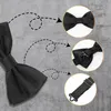 Schwarze verstellbare elegante klassische Fliege für Männer Produktbild-Vorschau 9