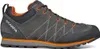 Zustiegsschuh "Crux" von Scarpa in Grau mit orangefarbenen Akzenten und rutschfester Sohle. Voir les images du produit
