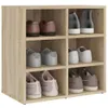 vidaXL Schuhregale 2 Stk. Sonoma-Eiche 52,5x30x50 cm Produktbild-Vorschau 10
