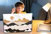 MuchoWow® Laptop Aufkleber Sticker Cover Marmor - Gold - Produktbild-Vorschau 3