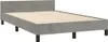 vidaXL Bettgestell ohne Matratze Hellgrau 120x200 cm Samt Produktbild-Vorschau 3