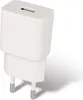 A white USB charger with a USB-A port and European-style plug prongs. Anteprima dell’immagine prodotto