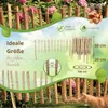 Floranica Staketenzaun aus Haselnuss mit Pfosten 50 cm hoch Produktbild-Vorschau 2