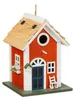 Relaxdays Deko Vogelhaus, Landhausstil, Holz, zum Produktbild-Vorschau 1
