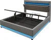 Merax Polsterbett 180x200 cm, Doppelbett mit USB Typ-C Produktbild-Vorschau 11