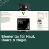 Detailansicht der Nährwerte und Inhaltsstoffe: Elementar gegen Müdigkeit mit geprüfter EU-Qualität. Produktbild-Vorschau