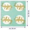 Servietten 33x33cm, 1/4 Falz, 3-lagig, 20er Pack - Happy Produktbild-Vorschau 3