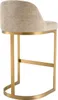 Casa Padrino Luxus Barstuhl Sandfarben / Messing 53 x 51 x Produktbild-Vorschau 4