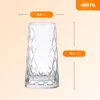 Szklanki do drinków Pasabahce Leafy – zestaw 4 sztuk, 450 Podgląd zdjęcia produktu 3