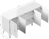 Kommode Maxim 155cm stehend 4 Türen Grafit : Grafit Produktbild-Vorschau 2